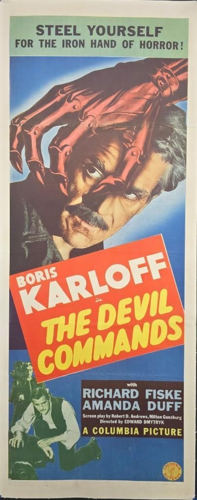 The Devil Commands - 1941 Linen Backed Insert (1 of 1)