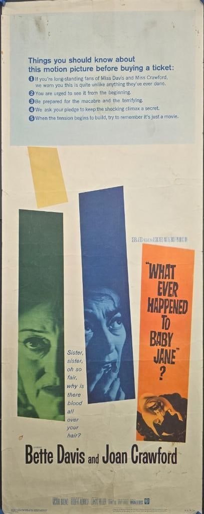 Whatever Happened to Baby Jane - 1962 Unfolded Insert (1 of 1)