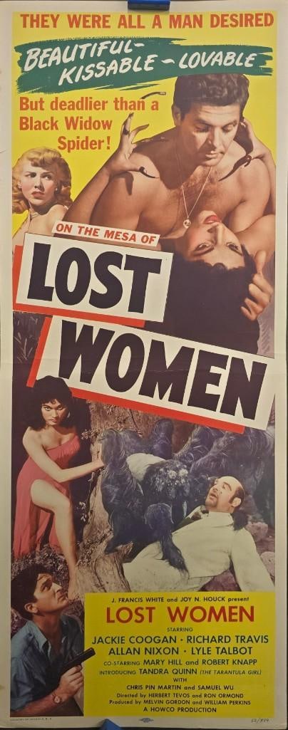 Mesa of Lost Women - 1952 Folded Insert: Quantity: 1 Year: 1952 Condition: Very Good Country: U.S.A Size: 14x36 Genre: Horror / Sci-Fi Stars: Jackie Coogan, Allan Nixon, Mary Hill, Tandra Quinn
