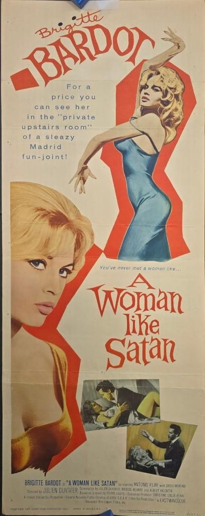A Woman Like Satan - 1959 Folded Insert (1 of 1)