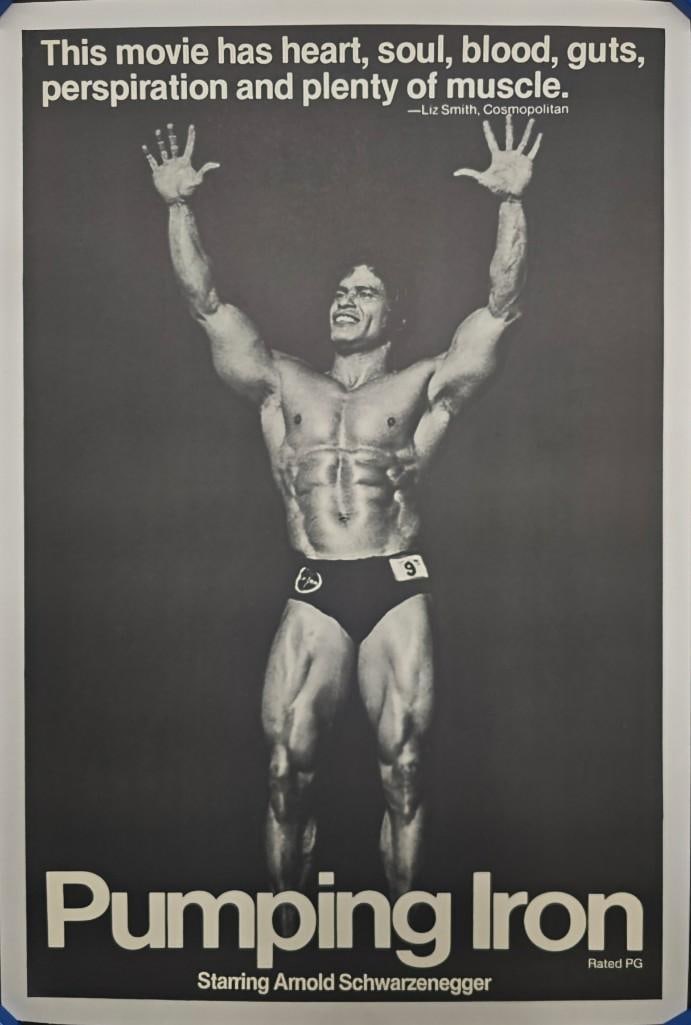 Pumping Iron - 1977 Corney Style One Sheet MISSING ANDY? (1 of 1)