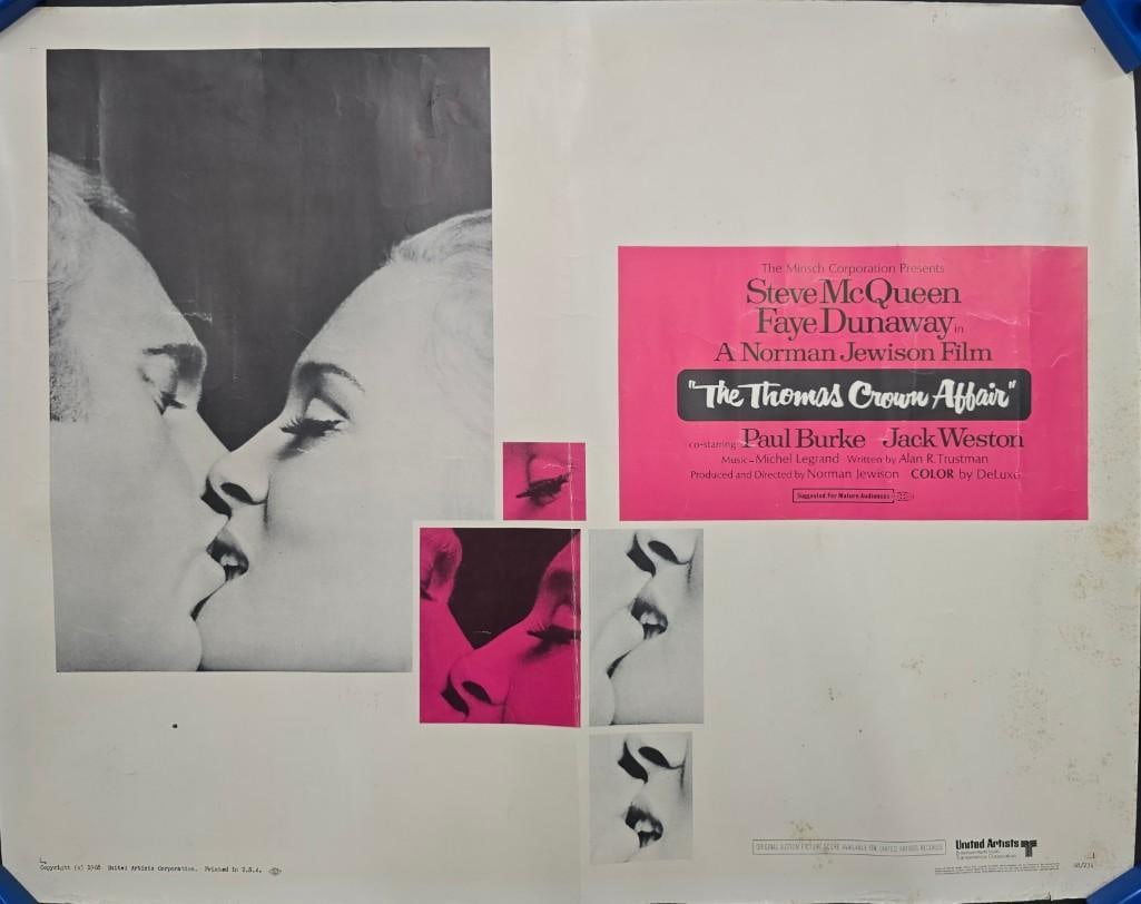 The Thomas Crown Affair - 1968 Rolled Half Sheet (1 of 1)