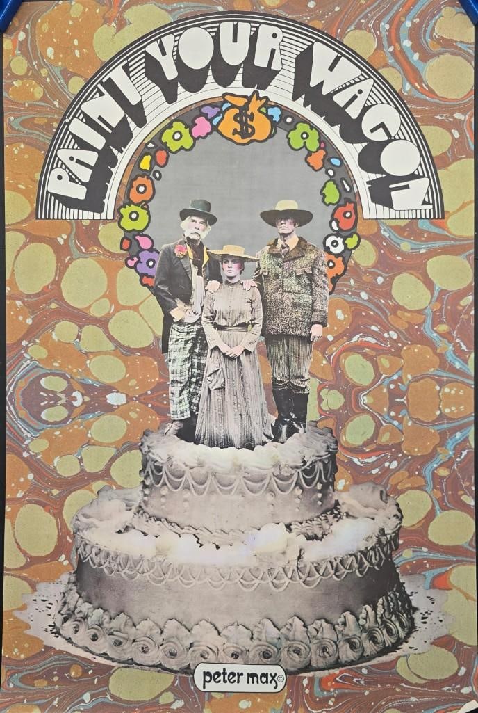 Paint Your Wagon - 1969 Peter Max - Wedding Cake Style - Special Poster (1 of 1)