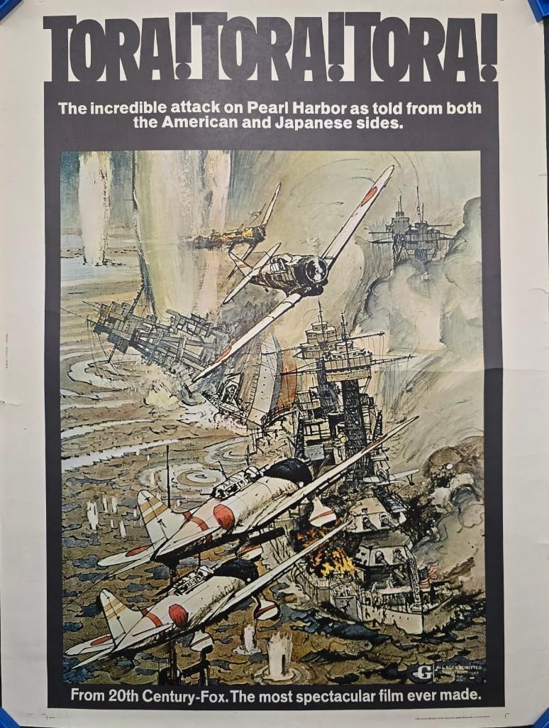 Tora, Tora, Tora - 1970 Rolled 30 x 40: Quantity: 1 Year: 1970 Condition: Good to Very Good Country: U.S.A Size: 30x40 Genre: War Stars: Martin Balsan, So Yamamura, Jason Robards