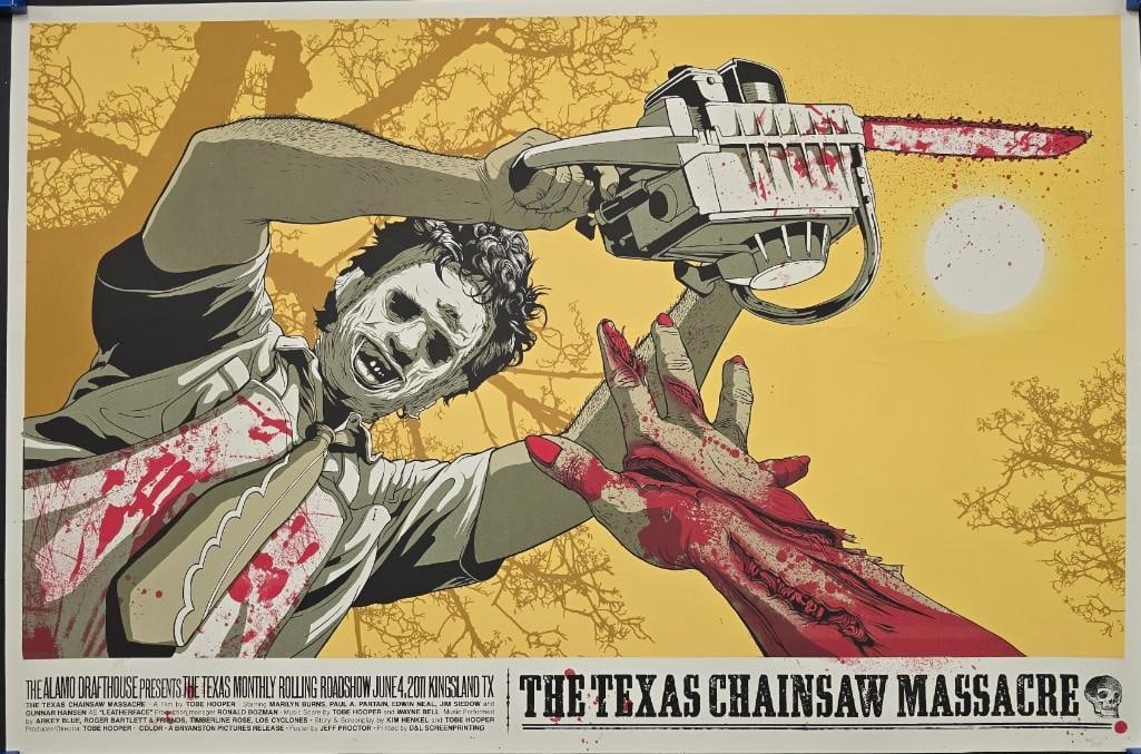 Texas Chainsaw Massacre - 2011 #2/25 24x36 Mondo Art Print by Jeff Proctor - Wood Style: Quantity: 1 Year: 2011 Condition: Country: U.S.A Size: 36x24 Genre: Horror