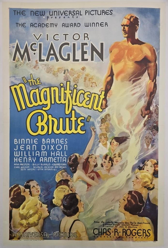Magnificent Brute - 1936 Linen Backed One Sheet (1 of 1)