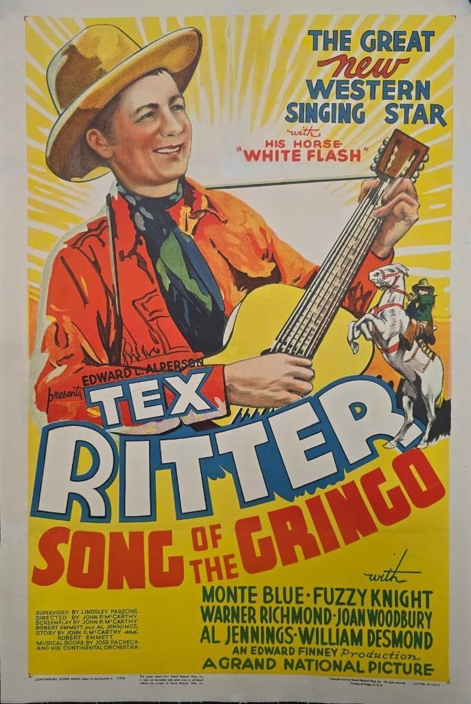 Song of the Gringo - 1936 Linen Backed One Sheet (1 of 1)