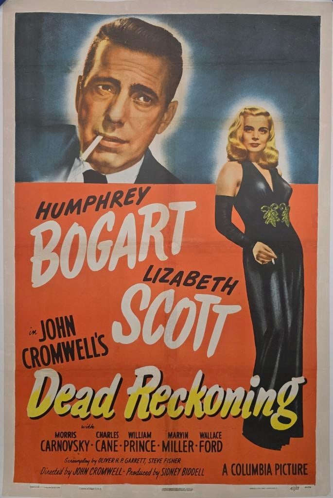 Dead Reckoning - 1947 Style A Linen Backed One Sheet (1 of 1)