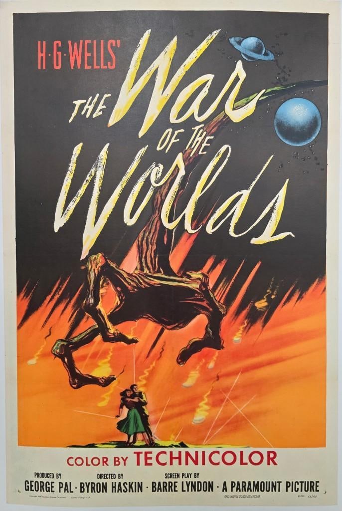 War of the Worlds - 1953 Linen Backed One Sheet (1 of 1)