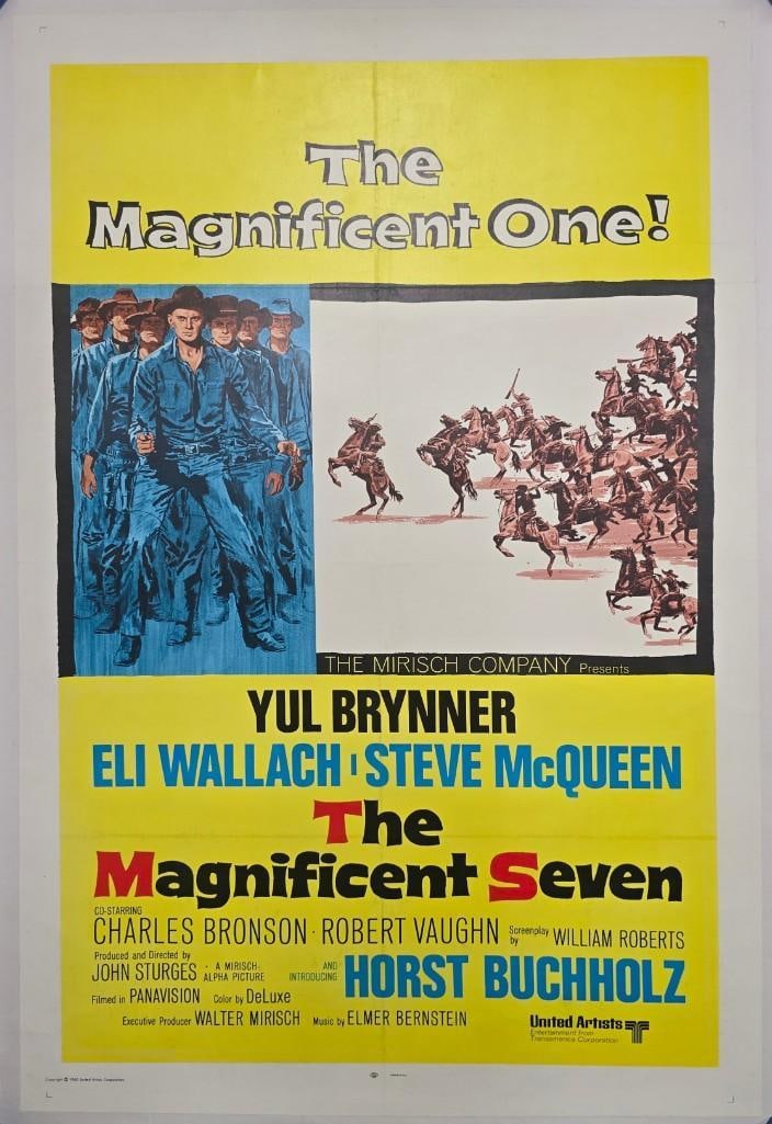 The Magnificent Seven - 1960 Linen Backed One Sheet (1 of 1)