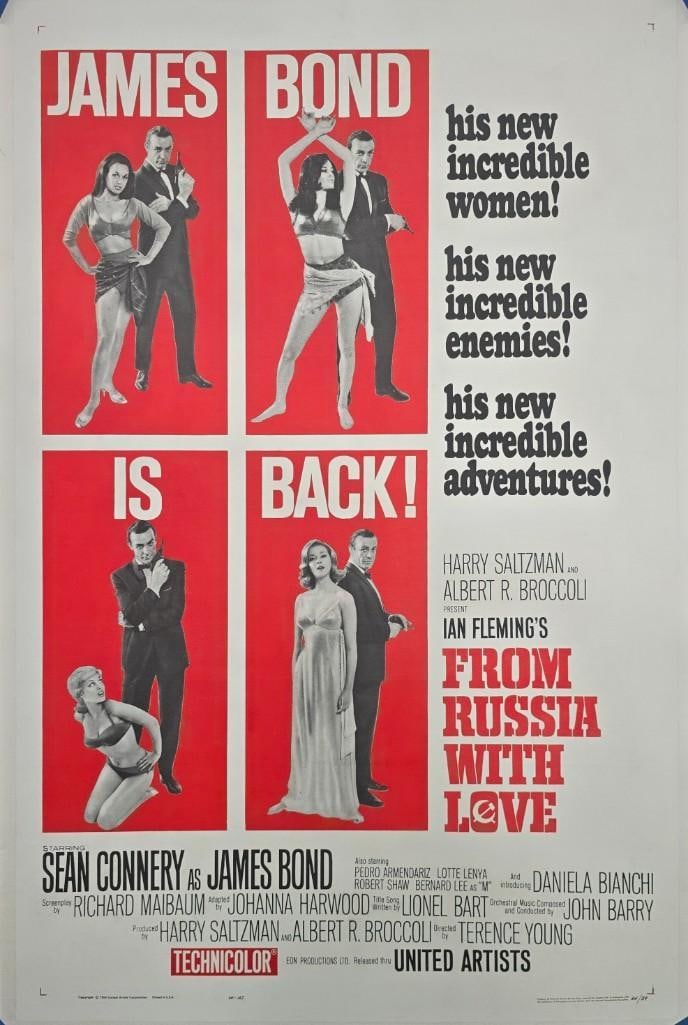 From Russia With Love - 1963 Linen Backed One Sheet - Style B (1 of 1)