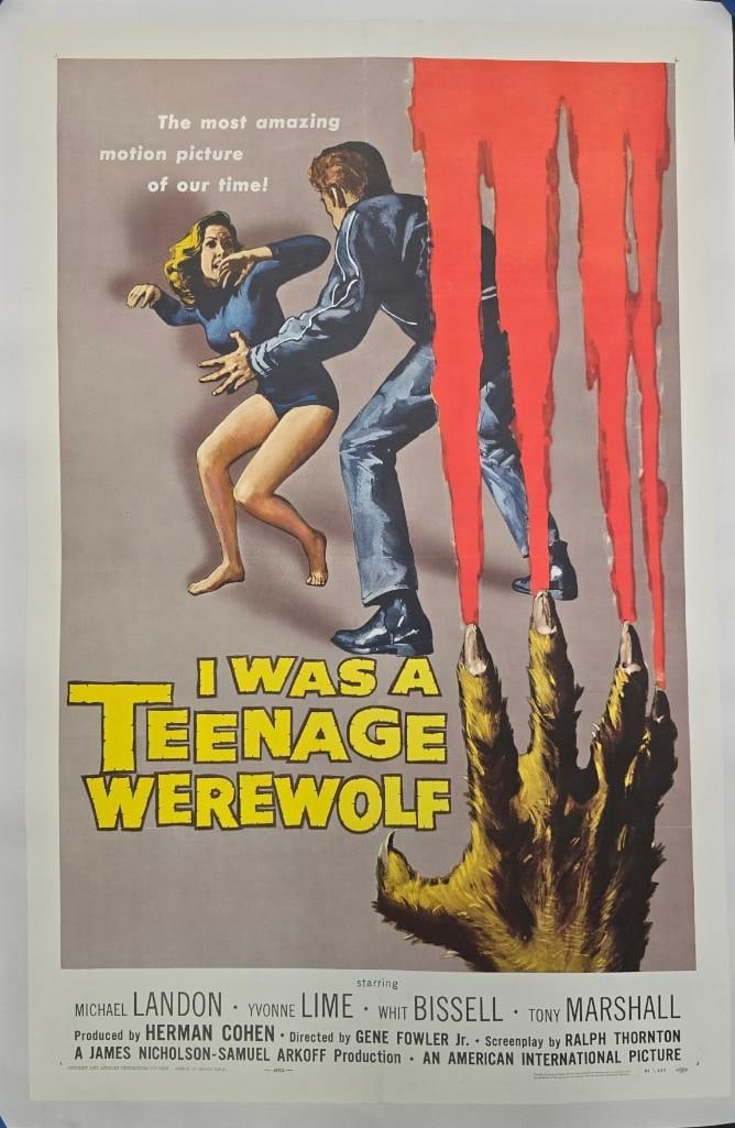 I Was a Teenaged Werewolf - Linen Backed One Sheet (1 of 1)