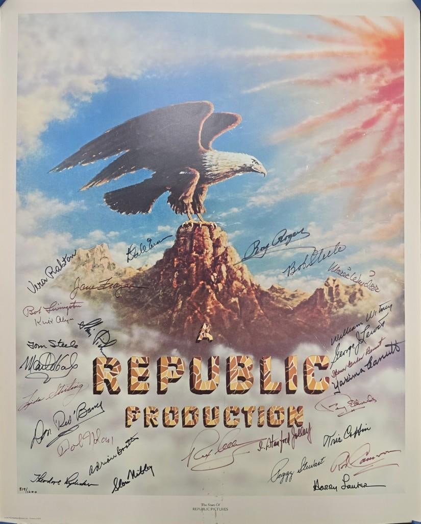 1977 Republic Pictures Autographed Art Print #819/1200 - Unfolded (1 of 1)