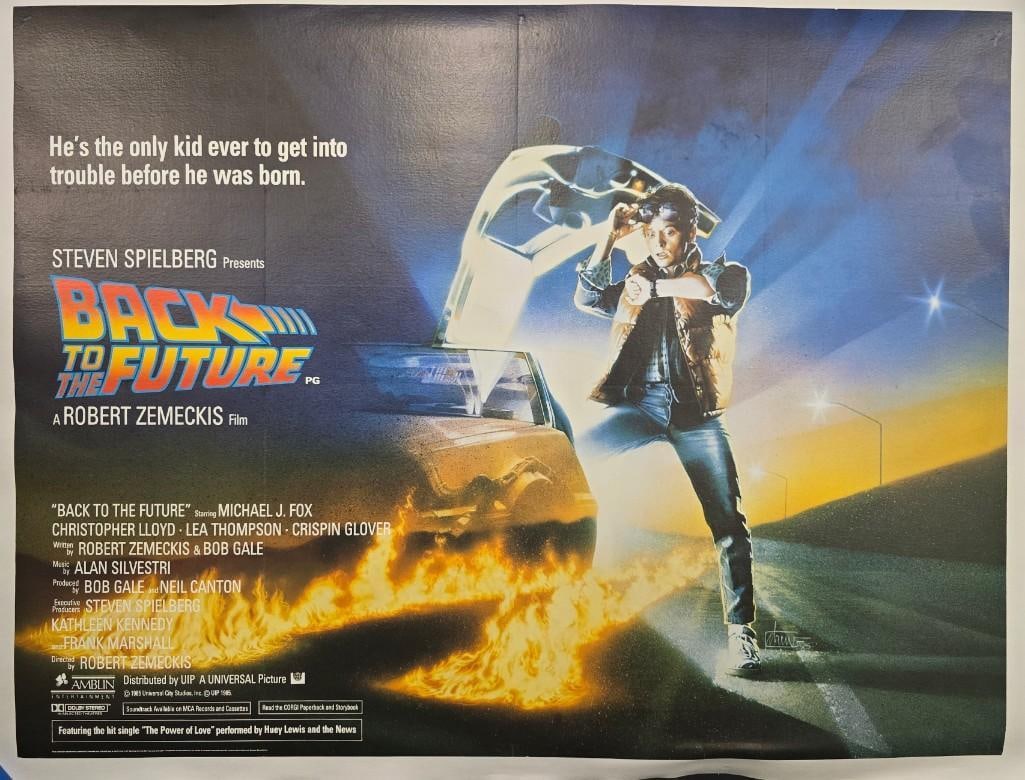 Back to the Future - 1985 Linen Backed British Quad (1 of 1)