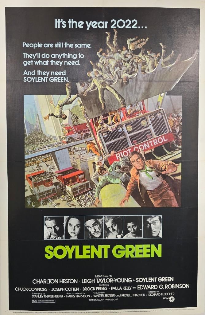 Soylent Green - 1973 Linen Backed One Sheet - 2022 Style (1 of 1)