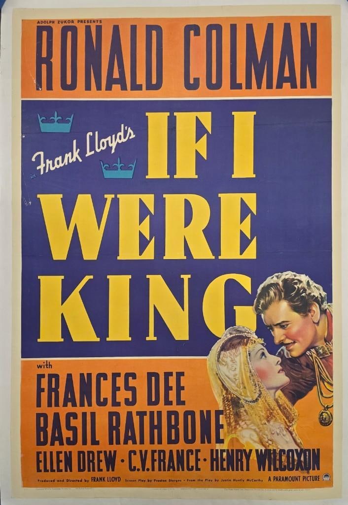 If I Were King - 1938 Linen Backed One Sheet (1 of 1)