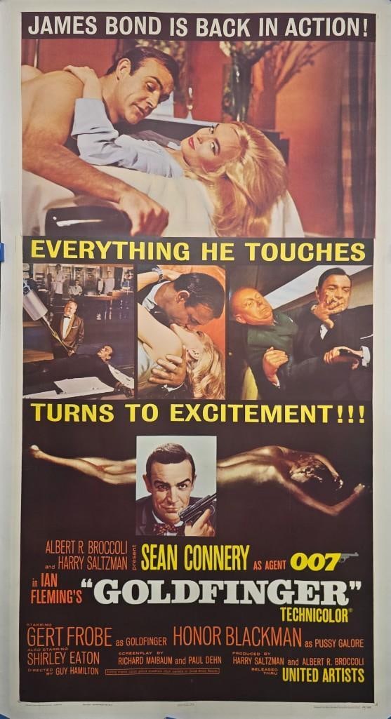 Goldfinger - Linen Backed - 3 Sheet (1 of 1)