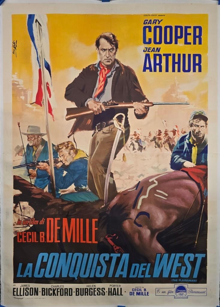 The Plainsman - 1936 Linen Backed Italian 2P (1 of 1)