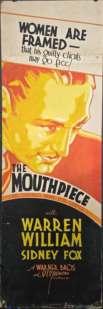 The Mouthpiece, 1932 Hand Painted Door Panels, Very Rare (1 of 1)
