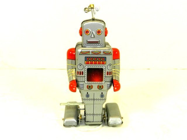 Tin Explorer Robot: Working Wind-up and in excellent condition