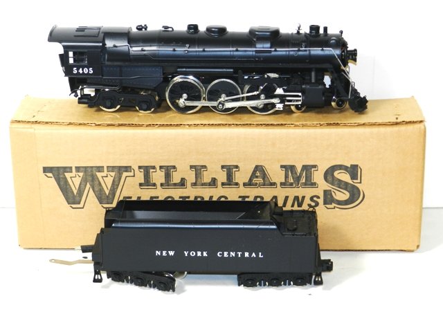 WILLIAMS NYC HUDSON ENGINE AND TENDER: WILLIAMS #4000 NYC HUDSON ENGINE AND TENDER. BLACK. MINT IN THE BOX WITH SHIPPING BOX
