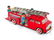 RED CHINA Tin Friction FIRE TRUCK w/ BOX - 3