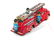 RED CHINA Tin Friction FIRE TRUCK w/ BOX - 4