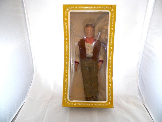 EFFANBEE JOHN WAYNE FASHION DOLL MIB: 18" Doll Mint in Box dated 1981