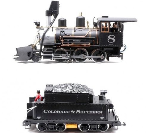 LGB 2319 C & S Loco and Tender - New in Box: LGB G scale 2319 Colorado & Southern steam loco and tender. Never taken out of Styrofoam, never run.