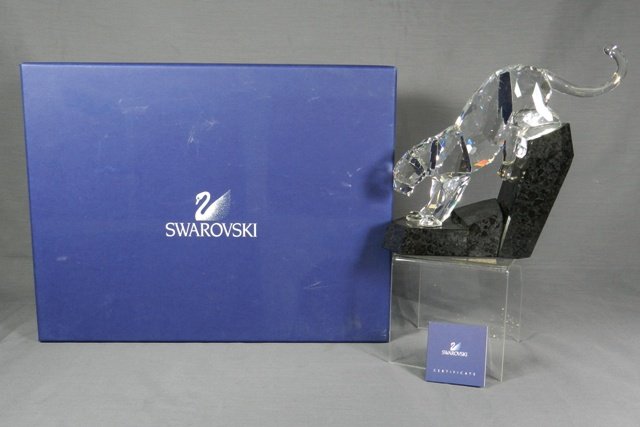 SWAROVSKI SOULMATE EDITION PANTHER: Swarovski Crystal Soulmates PANTHER Mint With Box & black COA card as shown. #874620 All swarovski is from of SCS member collection.
