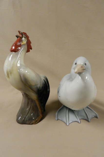 Seagull and Rooster Royal Doultons: Includes #HN184 Rooster and Seagull. No chips or cracks.