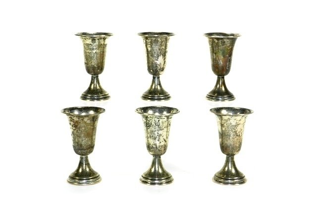 Sterling Silver Shot Glasses (6) (1 of 6)