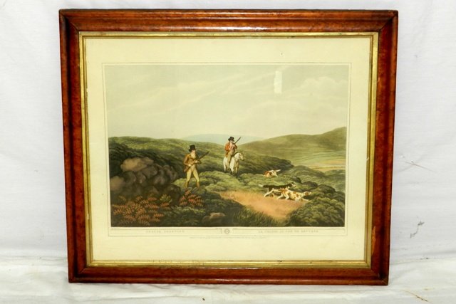 English Hunting Scene Lithograph Print (1 of 7)