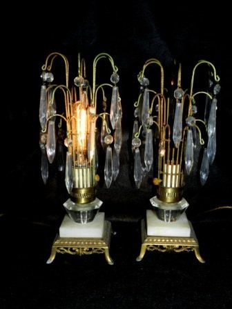 Pr. Art Deco Style Prism Waterfall Lamps (1 of 6)