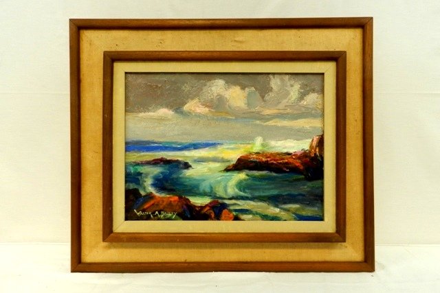 Walter Bailey, Restless Sea, Oil on canvas (1 of 3)