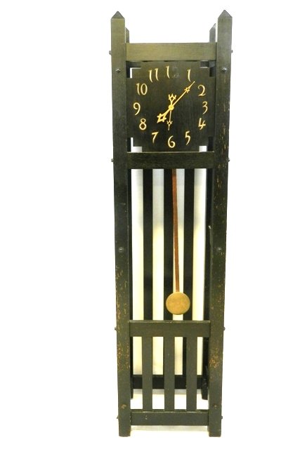 Mission Oak Style Grandfather Clock (1 of 9)