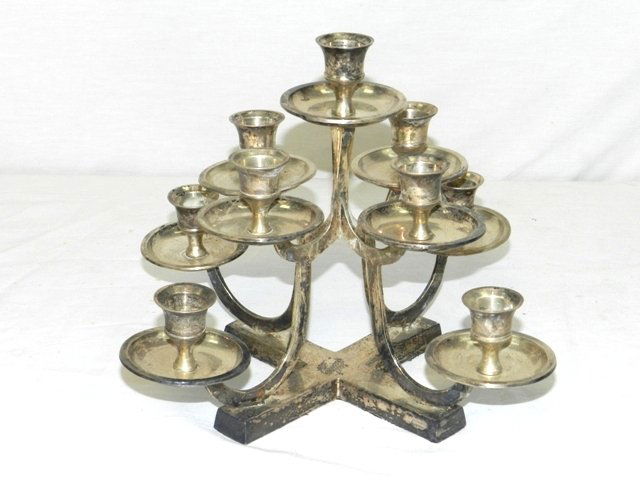 Quality 7 Light Silver-plated Candelabra (1 of 4)