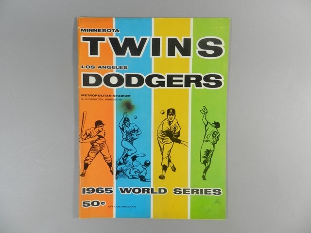 1965 World Series Program Dodgers at Twins (1 of 5)