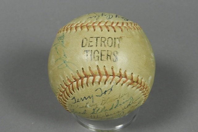 1966 Detroit Tigers Team-Signed Baseball (1 of 7)