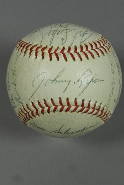 1963 Charleston Indians Team-Signed Baseball (1 of 8)