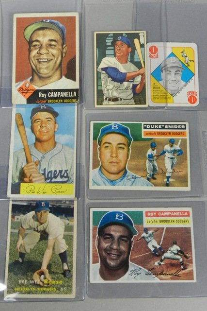 1950's Brooklyn Dodgers Star Cards (1 of 9)