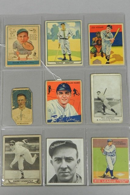 Cleveland Indians Lot of Nine Pre-War Cards (1 of 8)