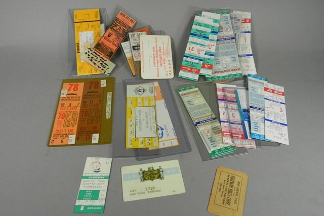 Collection of Baseball Tickets w/Yankees (1 of 9)