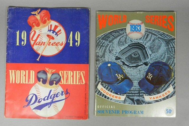 1949 & 1963 Yankees vs. Dodgers World Series Programs (1 of 7)