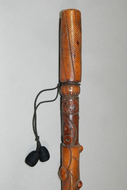 1881 President Garfield Highly Carved Scepter: 1881 President Garfield Highly Carved Scepter cane with engraving on top portion of cane as shown. Found in Cleveland area estate. Approx. 34". Normal use and wear