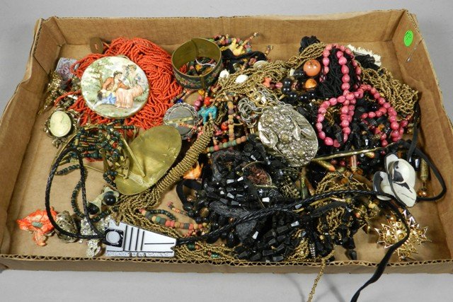 Large Lot of Costume Jewelry Cameos Necklace Beads: Large Lot of Costume Jewelry Cameos Necklace Beads Bracelets Wooden Necklaces Ring