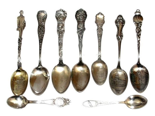 Sterling Souvenir Spoon-Various States 9 Total (1 of 8)