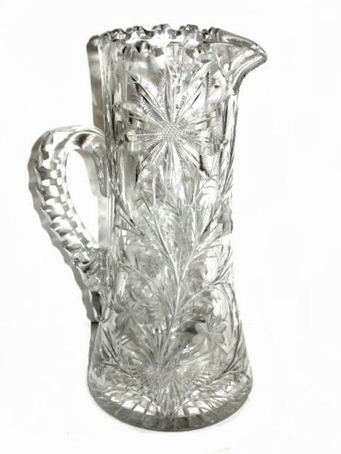 Fine American Brilliant Cut Glass Tankard (1 of 7)