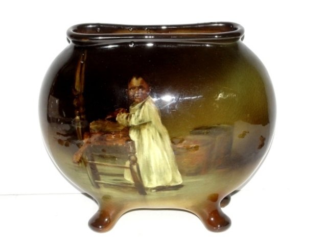 Rare Weller Louwelsa Black Boy Pillow Vase (1 of 9)