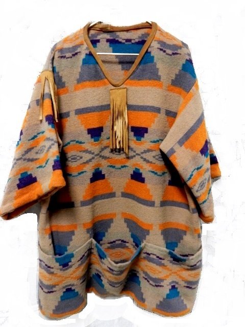 American Indian Style Blanket Pendelton Tunic (1 of 4)